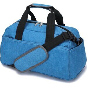 🆕Women Blue Small 14 inch Mini Duffel Carry On Lightweight Small Duffle Bags